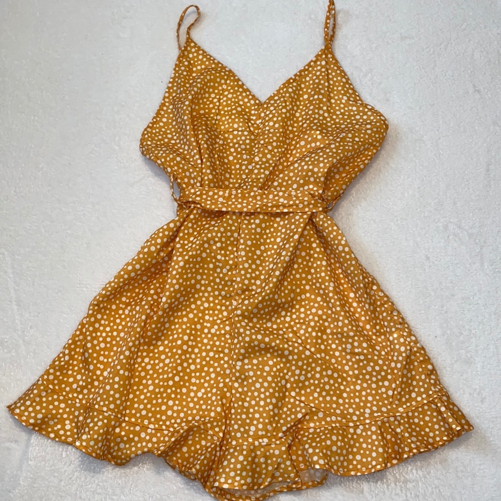 Women’s romper. Shein. Size M. Mustard yellow.
